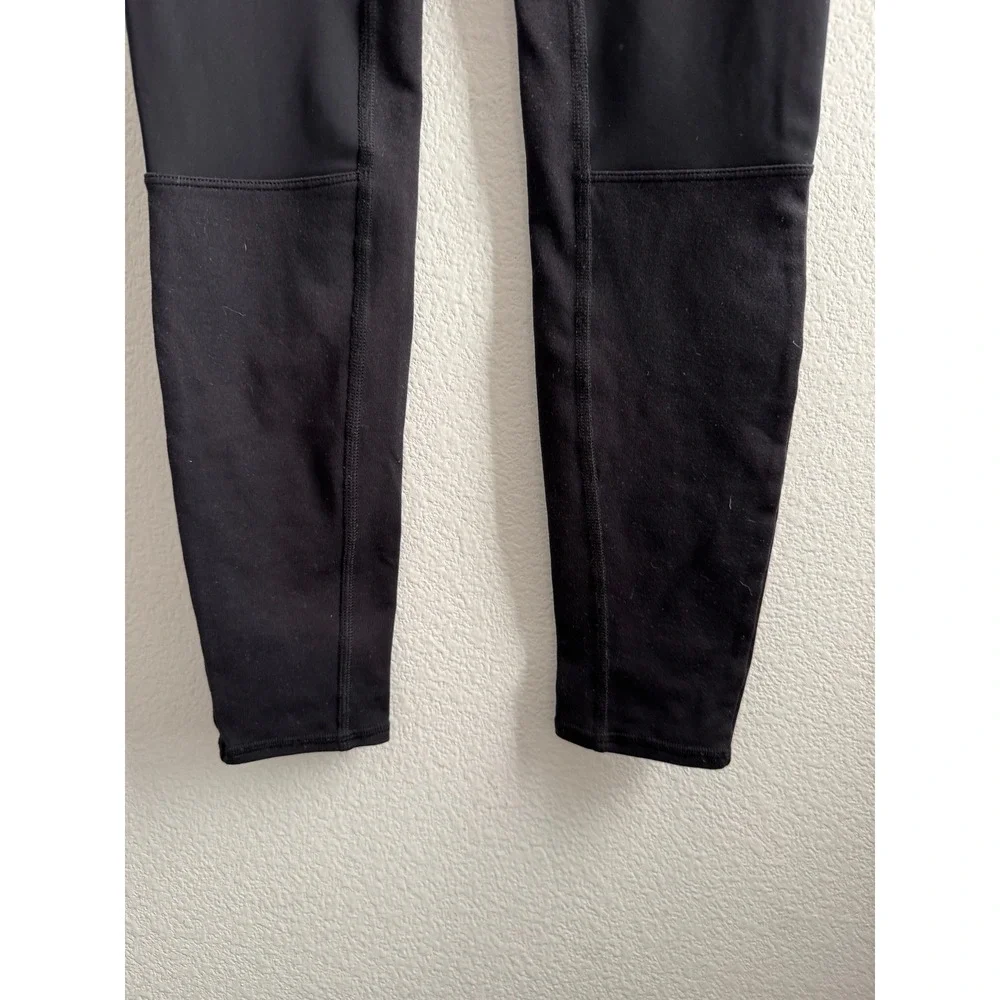 Alo Yoga High Waist Cargo Leggings Black Pockets Size Small
